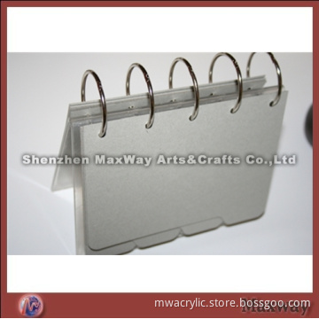 Clear Elegant Acrylic/Plexiglass Calendar Holder Stand